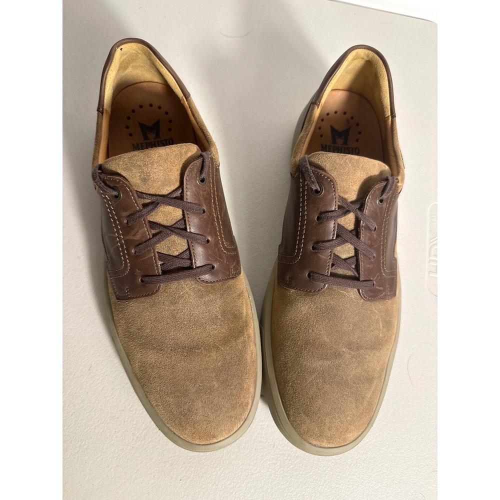 Mephisto City Hiker Mens 12 Brown Leather Suede Lace Up Sneakers Air Jet System